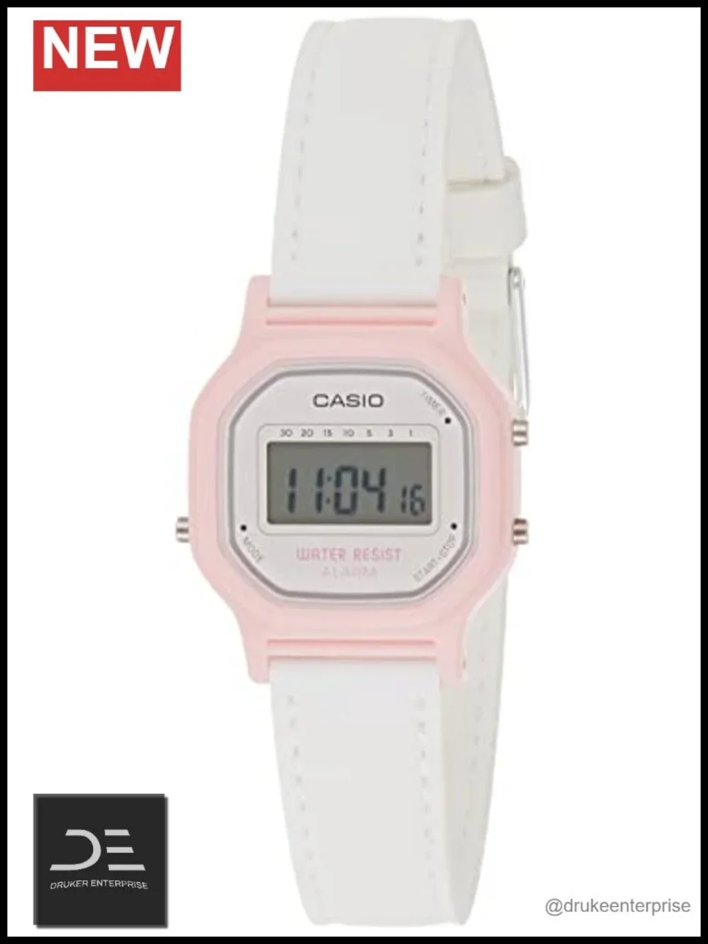 Vintage Quartz Resin Casual Watch with Stopwatch